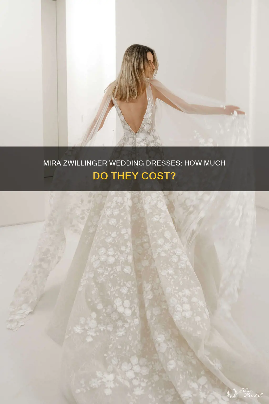 how much is a mira zwillinger wedding dress