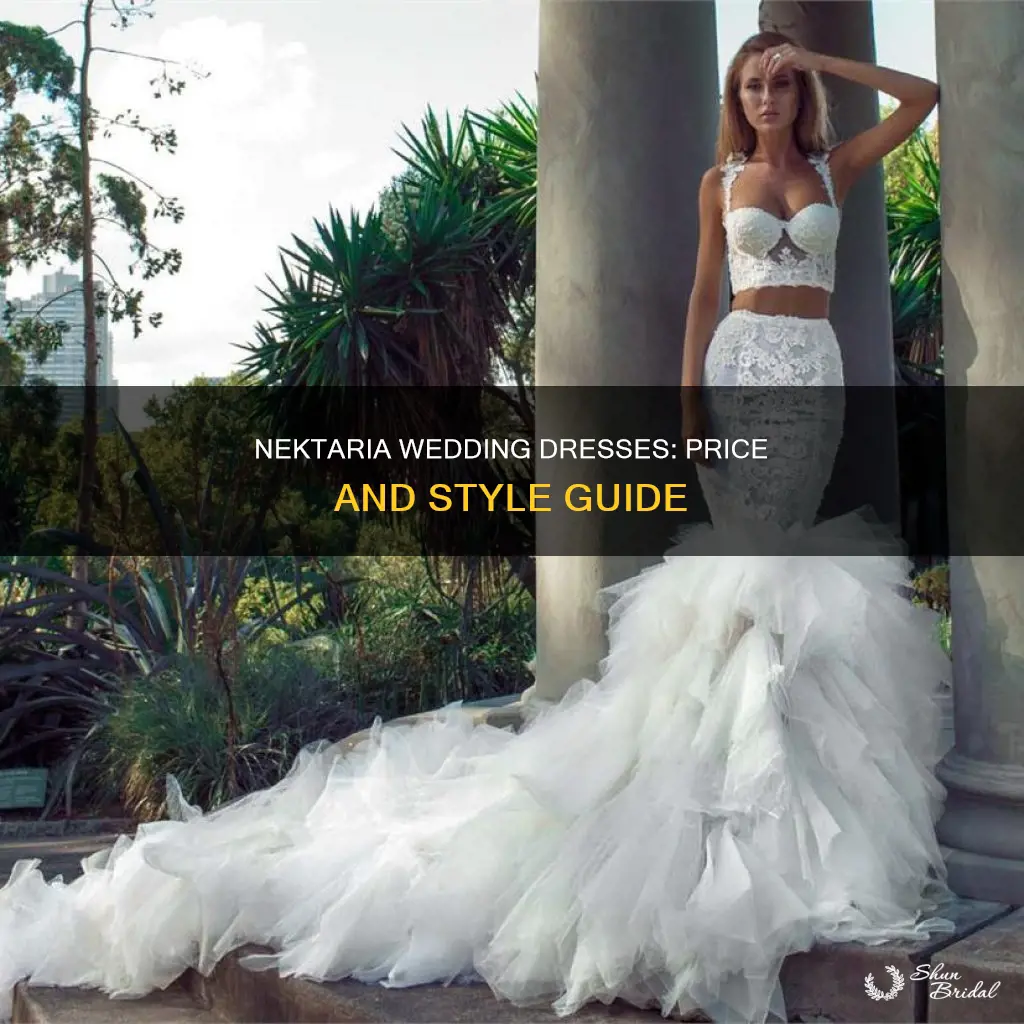 how much is a nektaria wedding dress