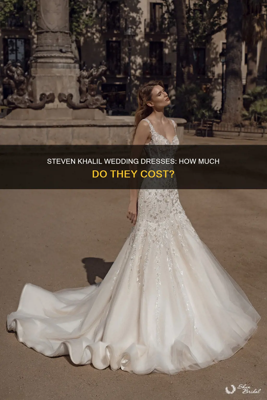 how much is a steven khalil wedding dress