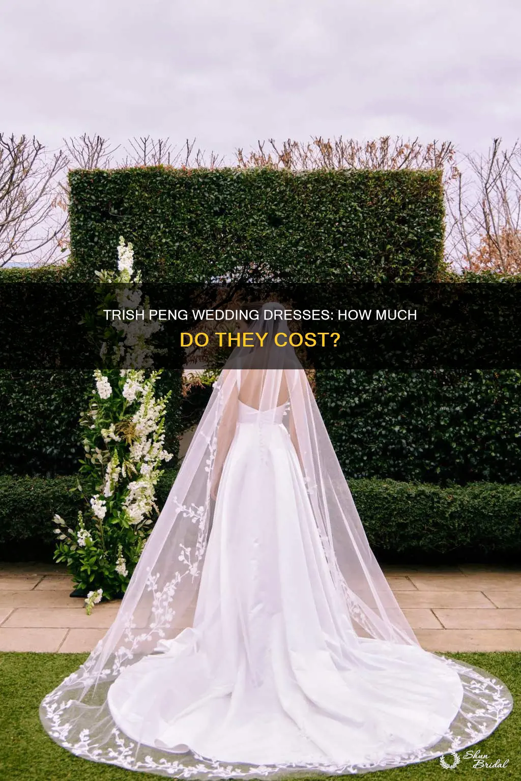 how much is a trish peng wedding dress