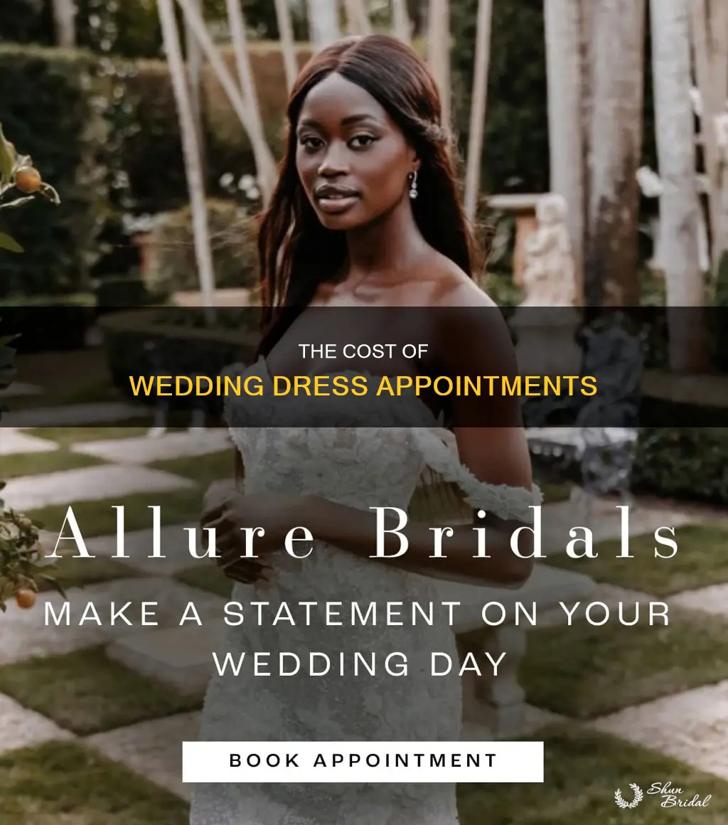 how much is a wedding dress appointment