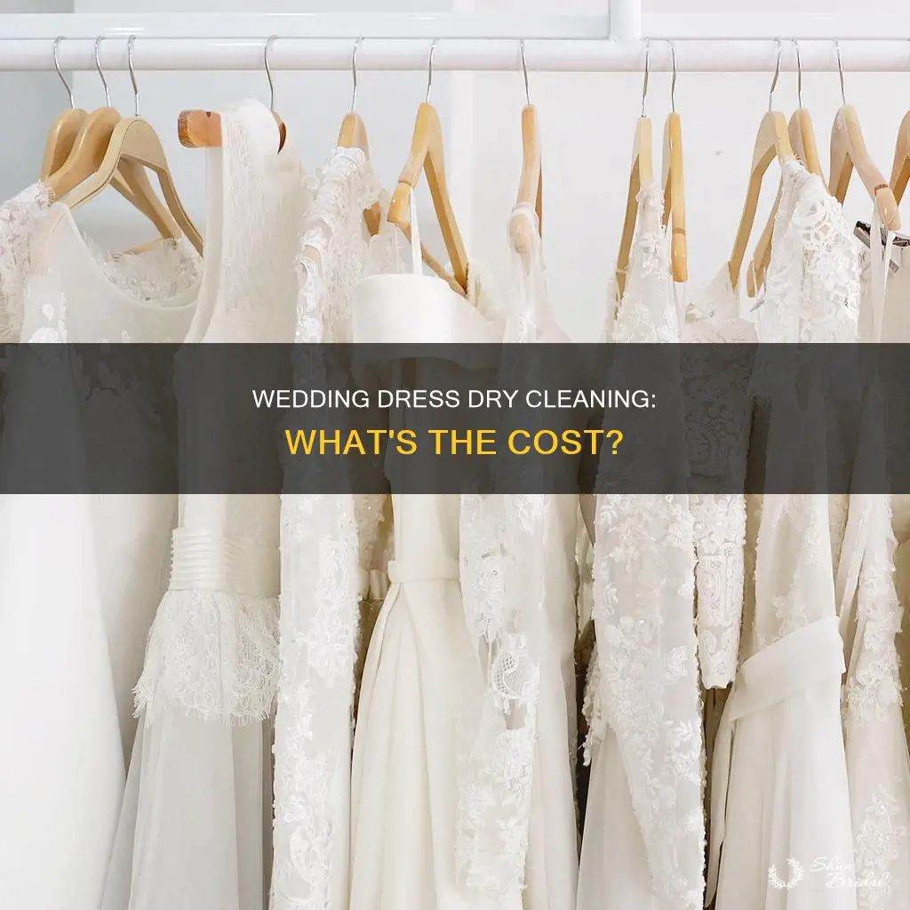 how much is a wedding dress dry cleaned