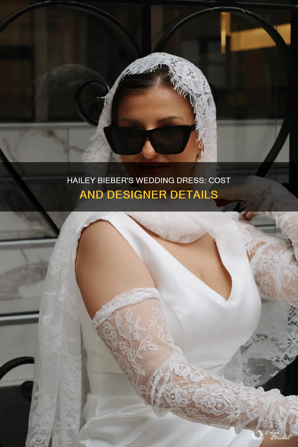 how much is hailey bieber wedding dress