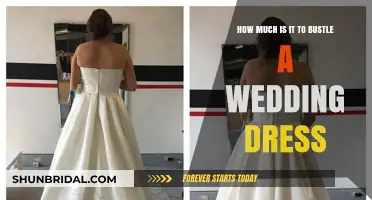 The Cost of Wedding Dress Bustle Alterations