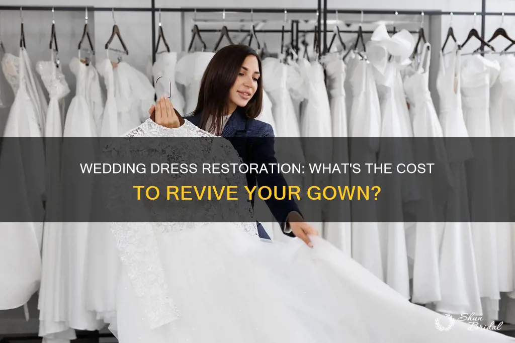 how much is it to restore a wedding dress