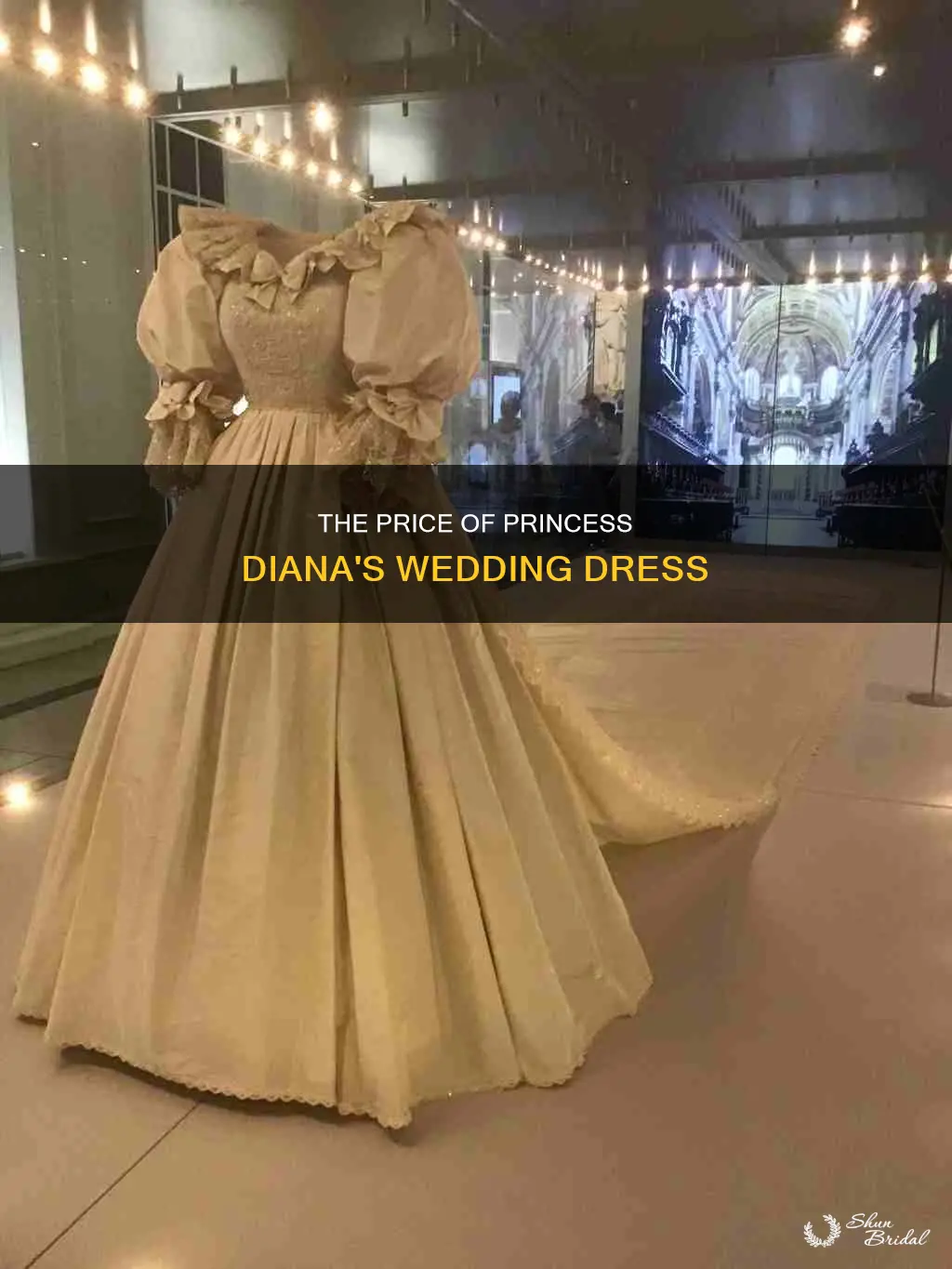 how much is princess diana wedding dress