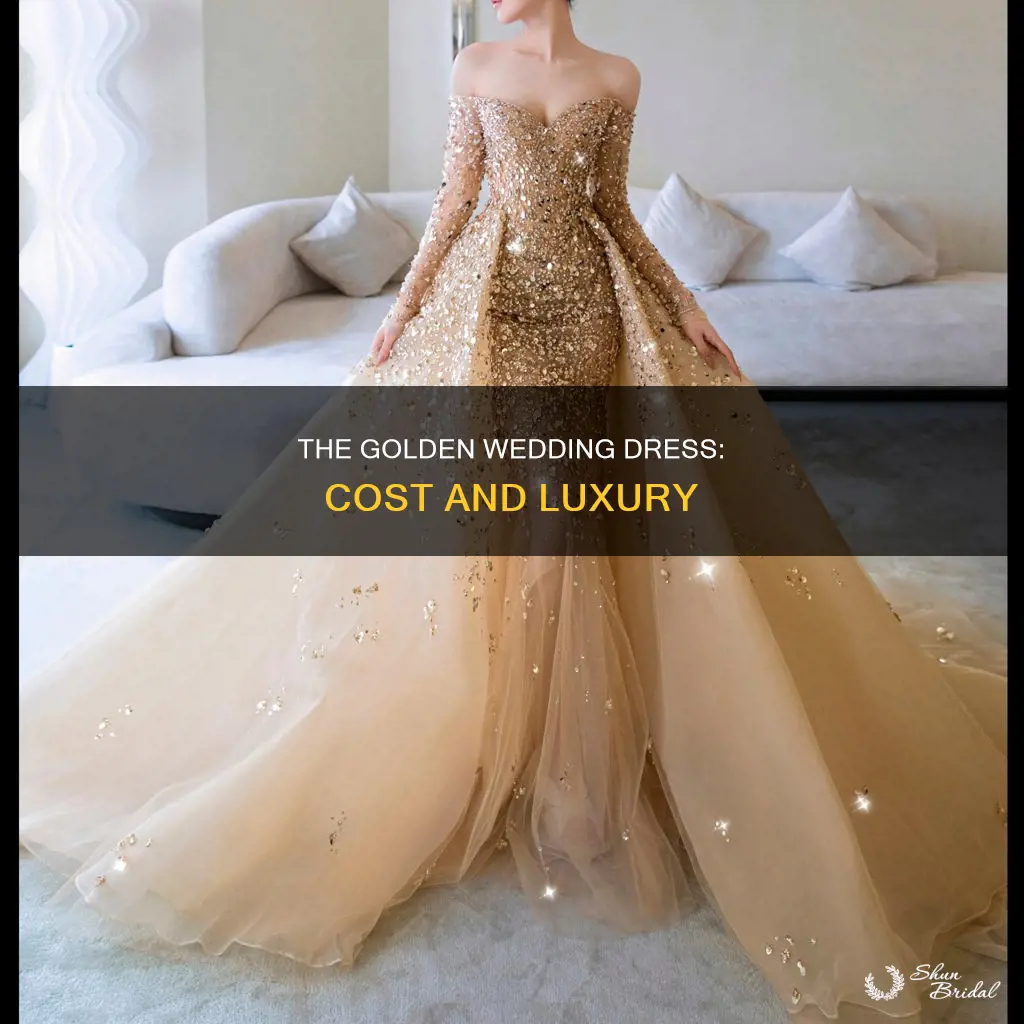 how much is the gold wedding dress