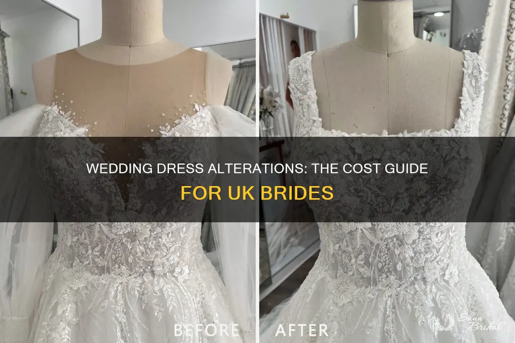 how much is wedding dress alterations uk