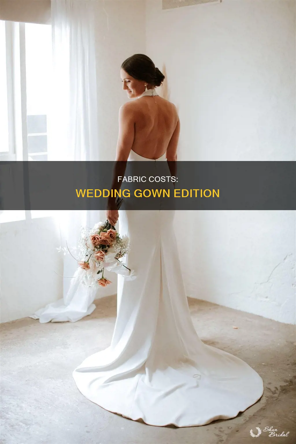 how much is wedding dress fabric