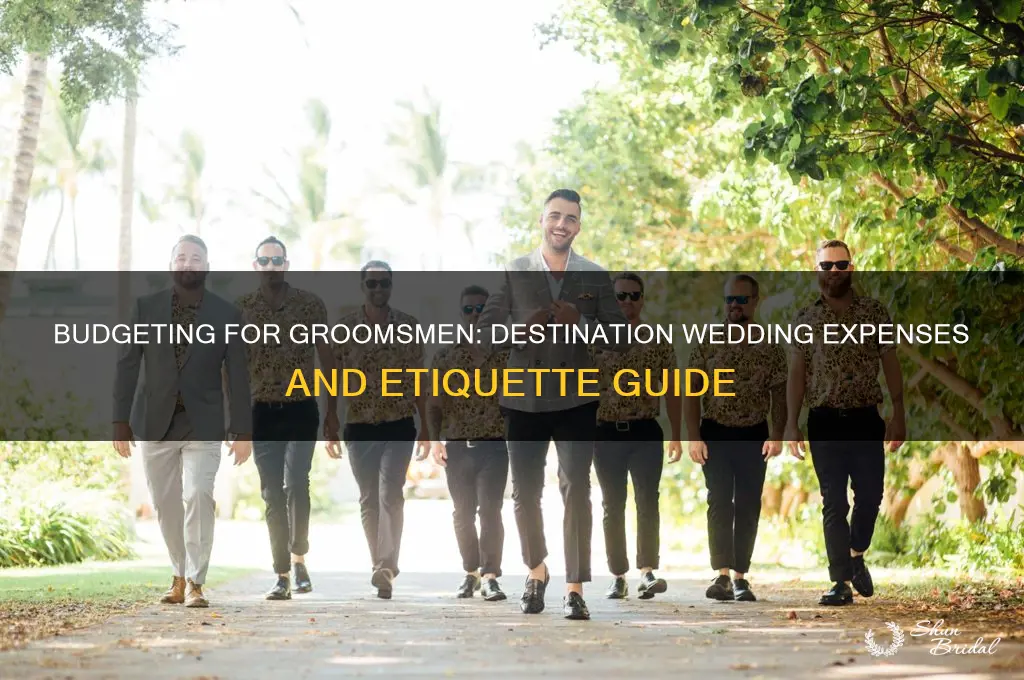 how much money to spend on groomsmen destination wedding