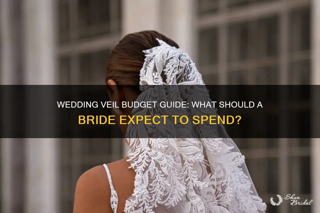 how much should a wedding veil cost woman getting married