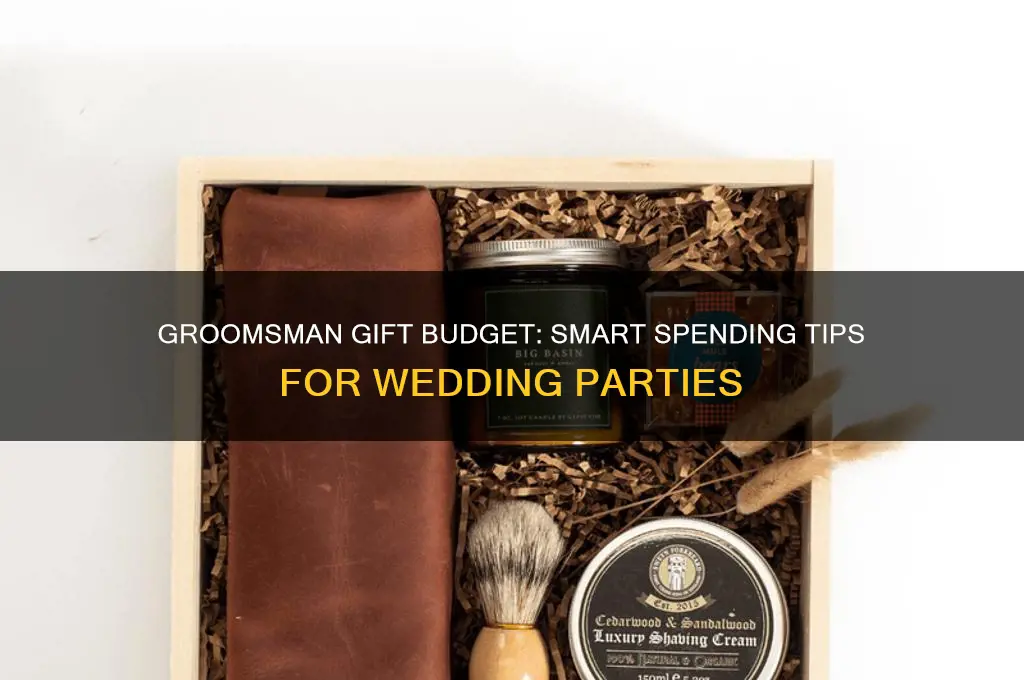 how much sould i soend on gift as groomsman