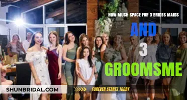 Planning Wedding Party Space: Accommodating 3 Bridesmaids & 3 Groomsmen
