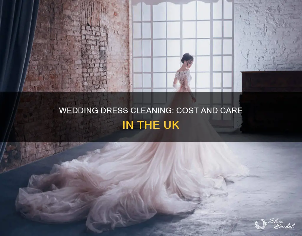 how much to clean a wedding dress uk