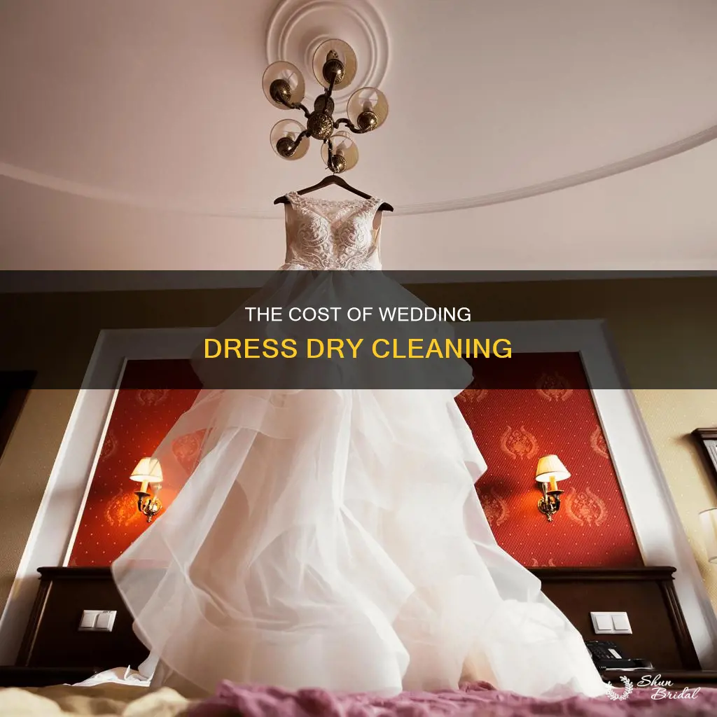 how much to dryclean a wedding dress