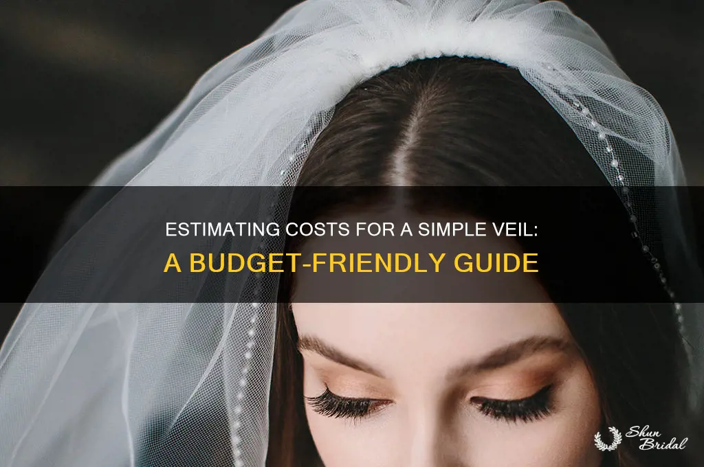 how much to estimate for a simple veil