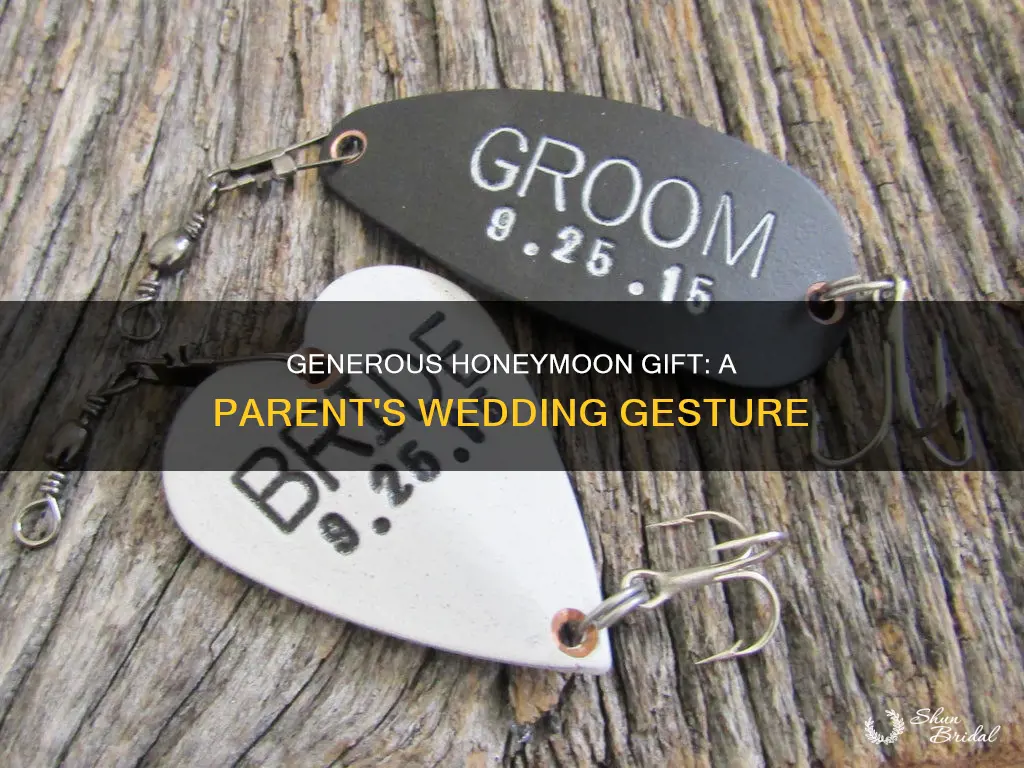 how much to give son for wedding honeymoon