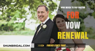 Vow Renewal Pastor Fees: A Guide to Fair Compensation