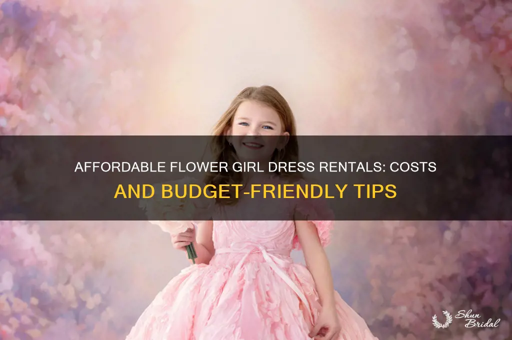 how much to rent a flower girl dress