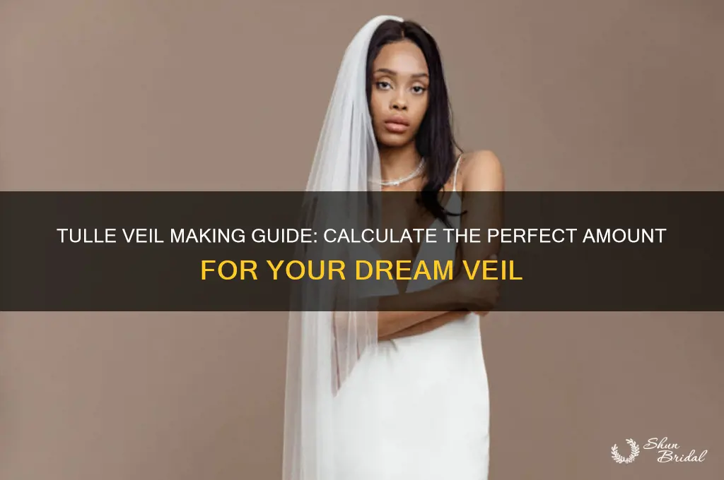 how much tulle do you need to make a veil
