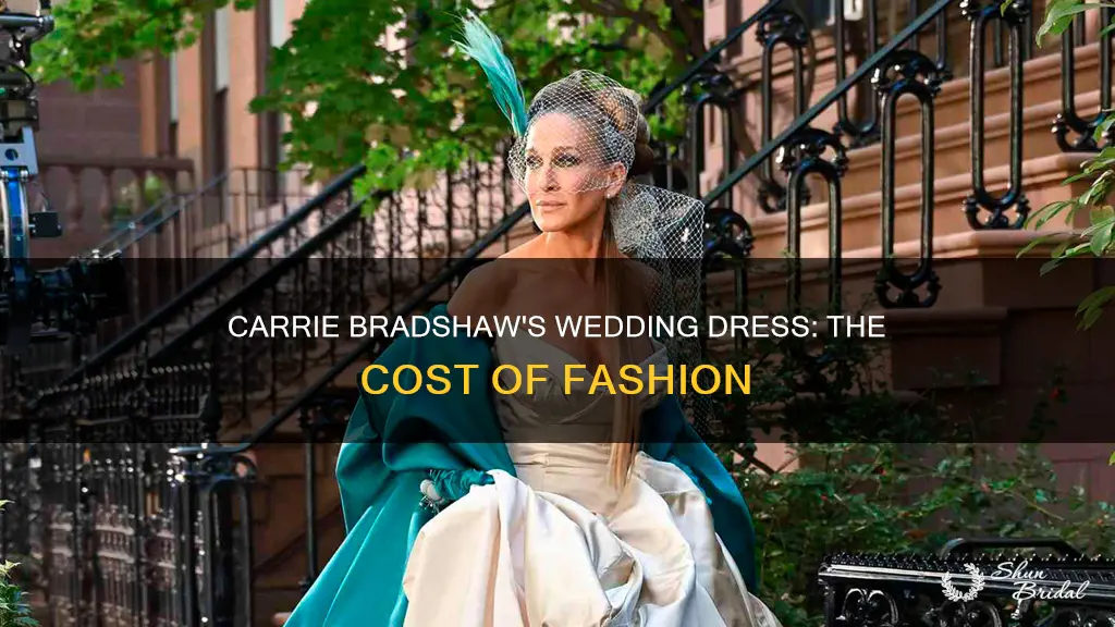 how much was carrie bradshaw wedding dress