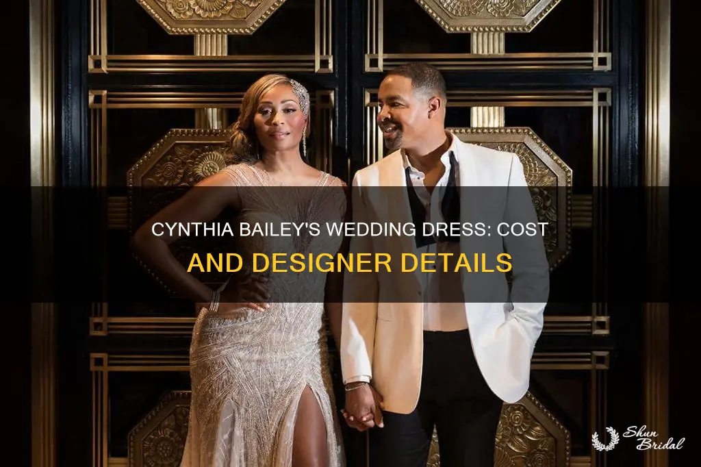 how much was cynthia bailey wedding dress