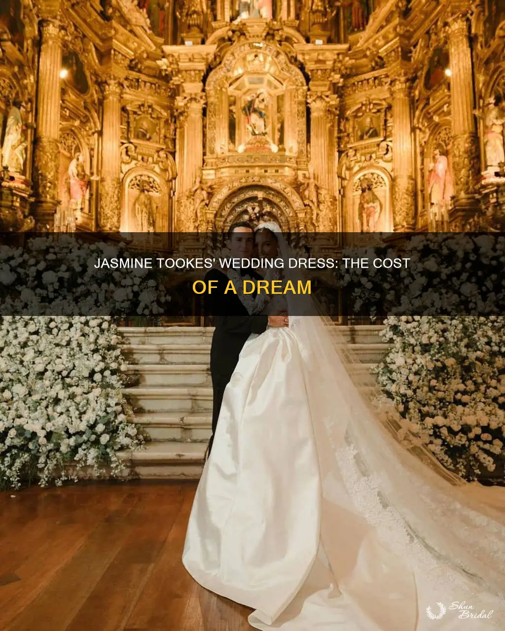 how much was jasmine tookes wedding dress