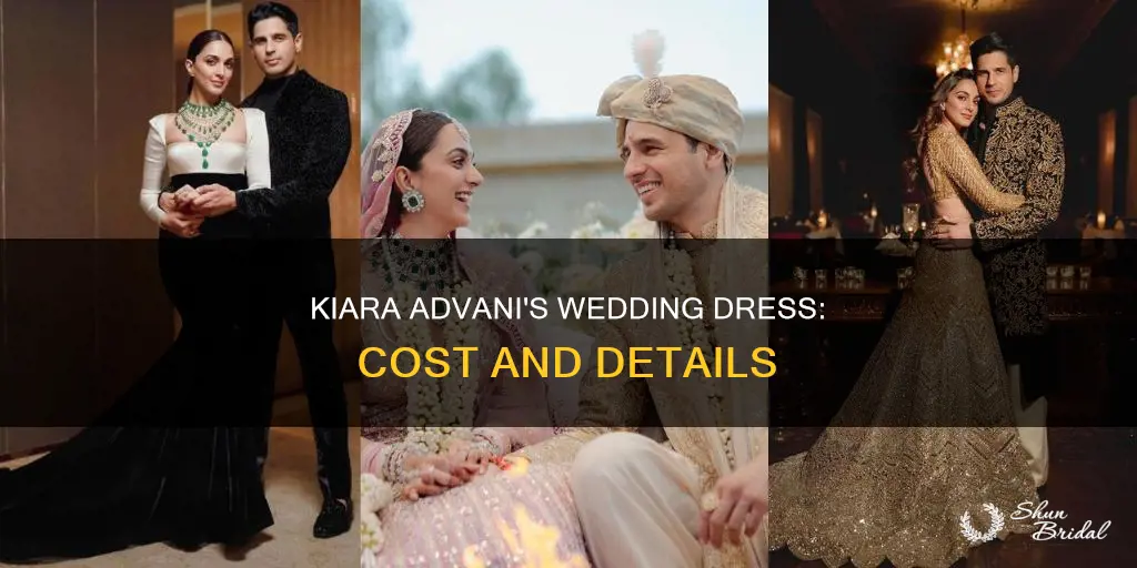 how much was kiara advani wedding dress