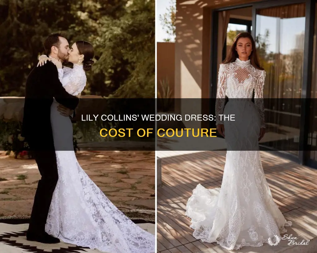 how much was lily collins wedding dress