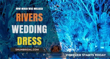 Melissa Rivers' Wedding Dress: Cost and Designer Details