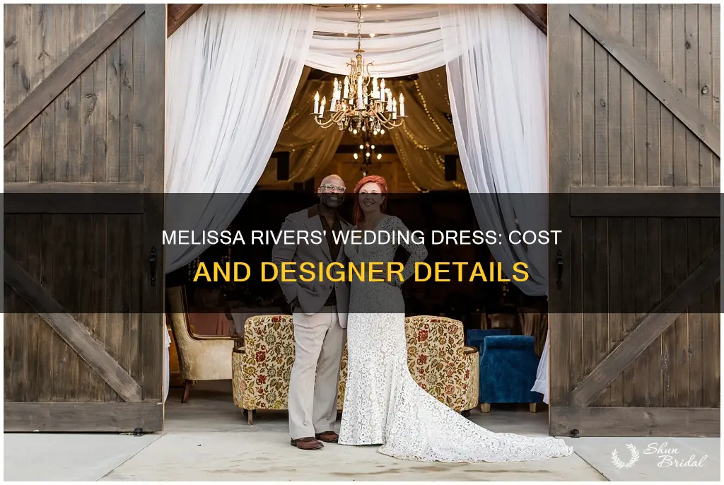 how much was melissa rivers wedding dress