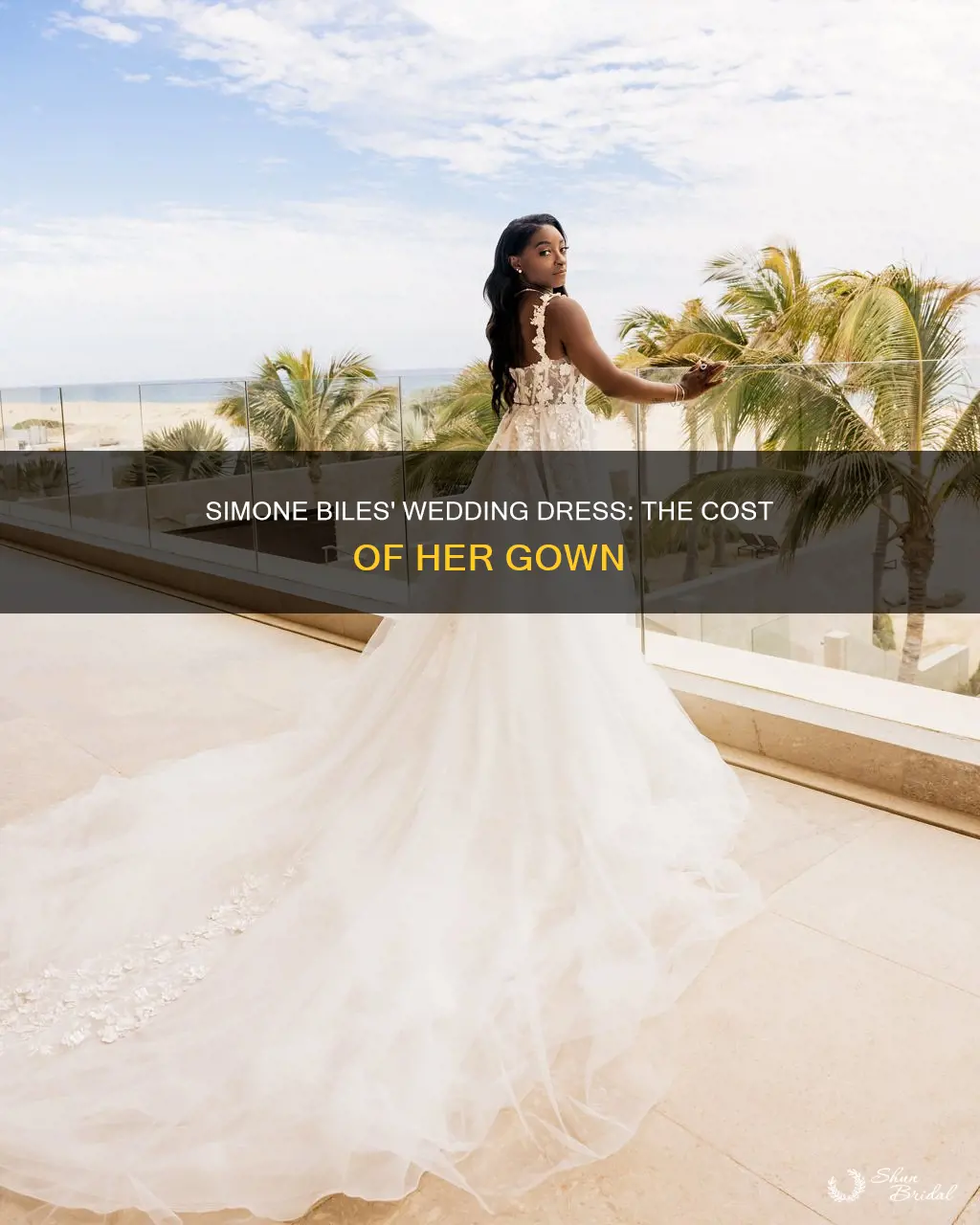 how much was simone biles wedding dress