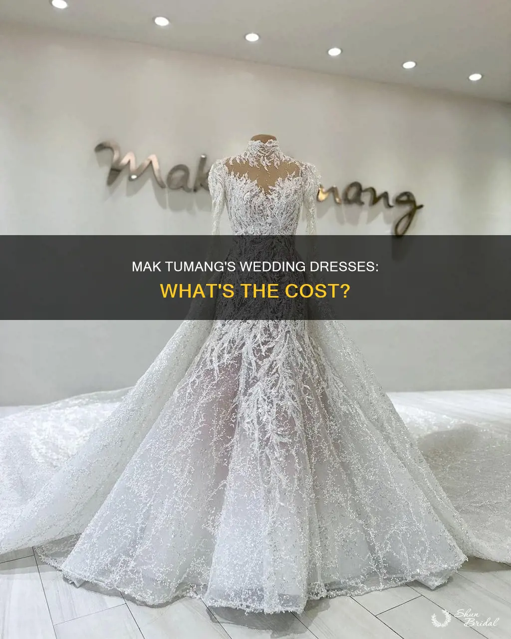 how much will mak tumang charge for a wedding dress