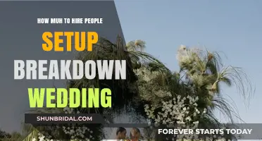 Wedding Setup & Breakdown Costs: Hiring Staff for Your Big Day