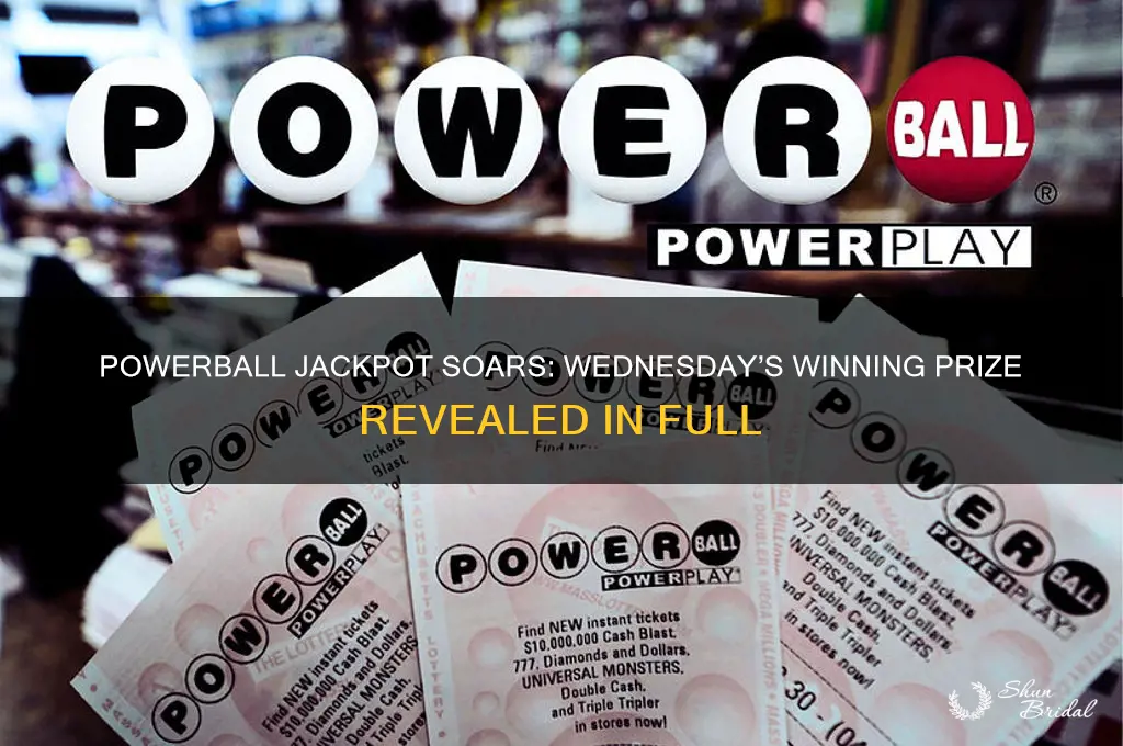 how muvh is the powerball winning for wed