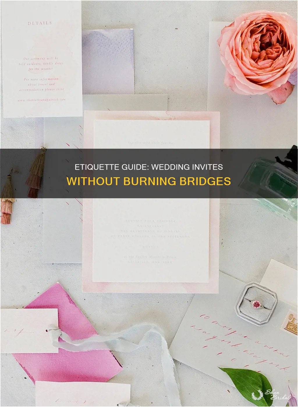 how not to burn bridges during wedding invitations