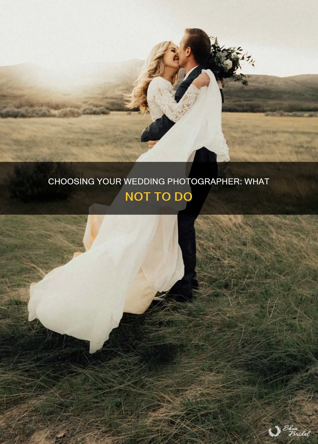 how not to choose your wedding photographer
