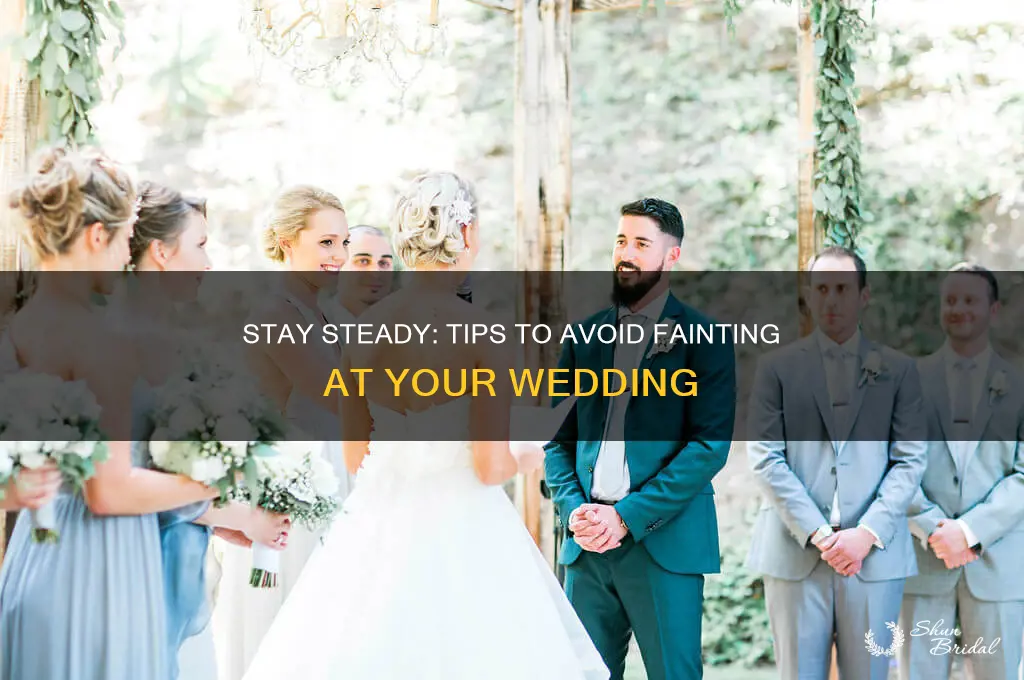 how not to faint at a wedding