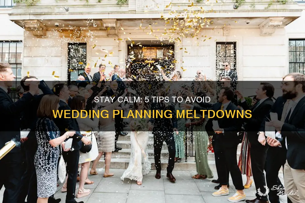 how not to freak out about wedding planning