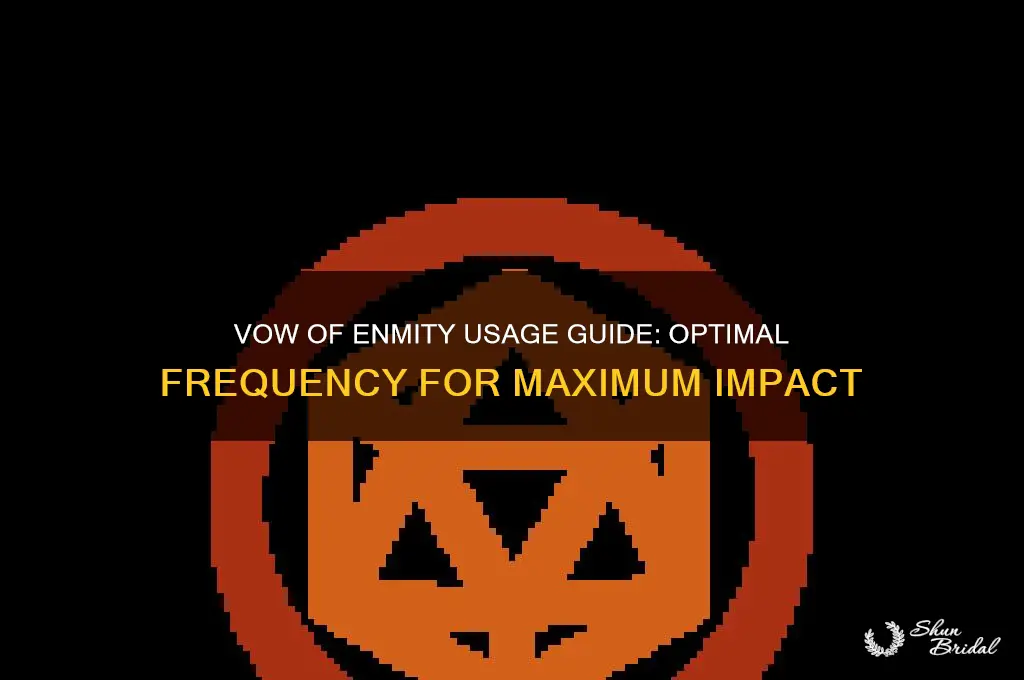 how often can i use vow of emnity