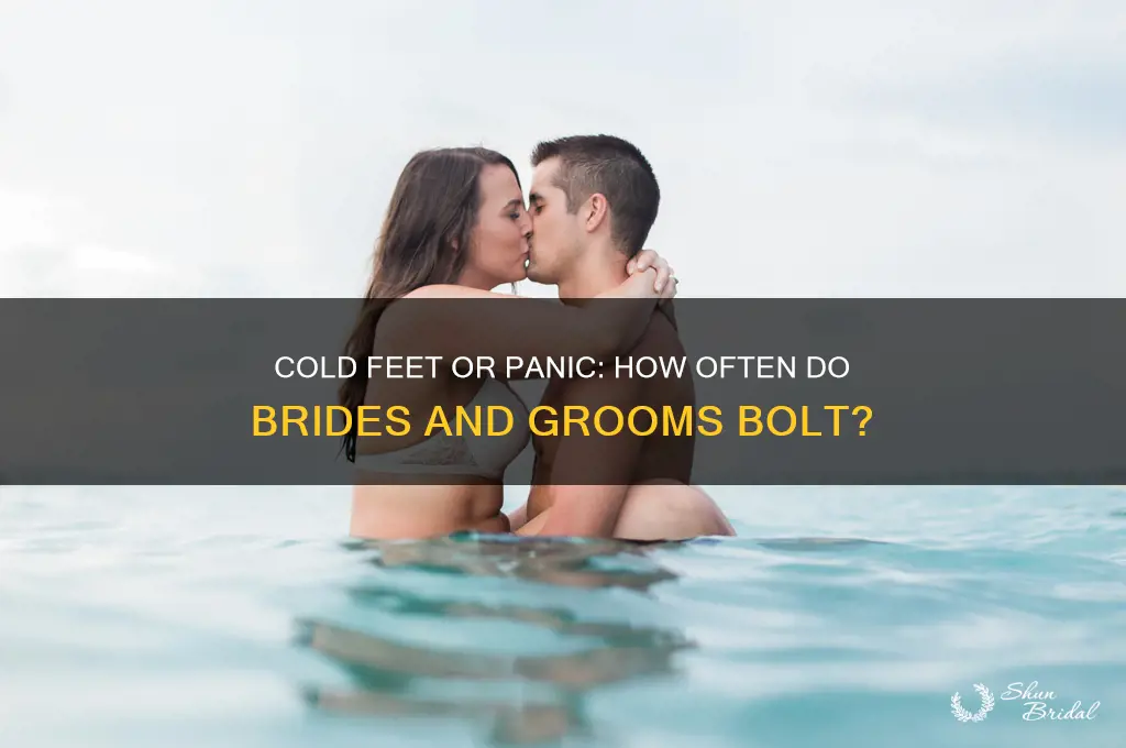 how often do people run out on their wedding day