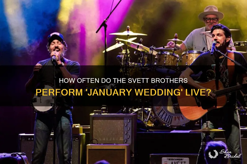 how often do the svett vrothers play january wedding live