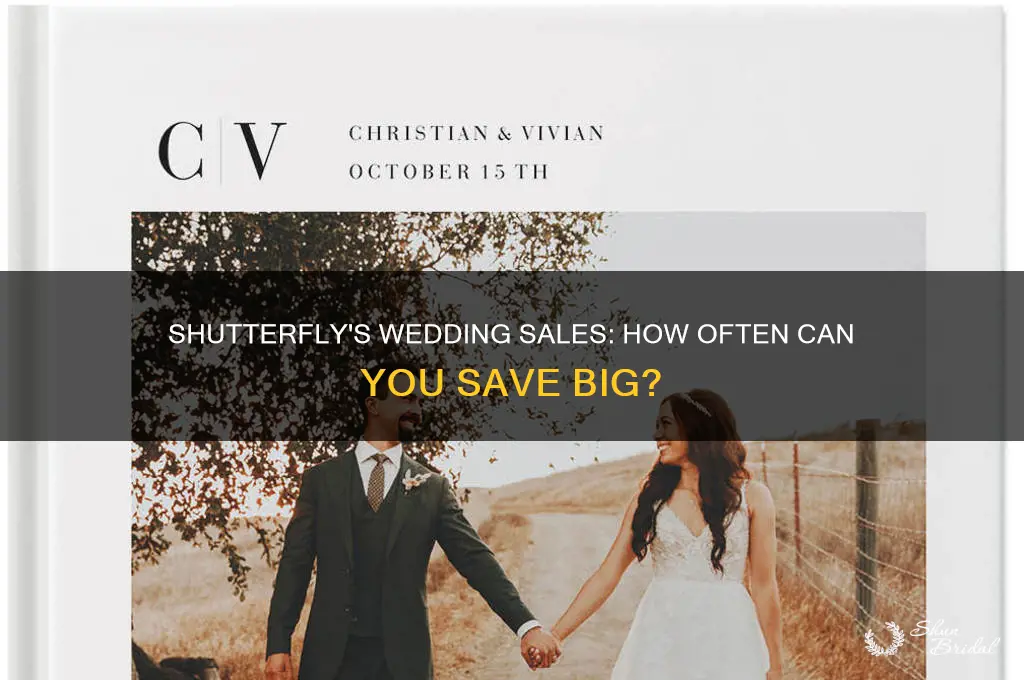 how often does shutterfly have sales on wedding