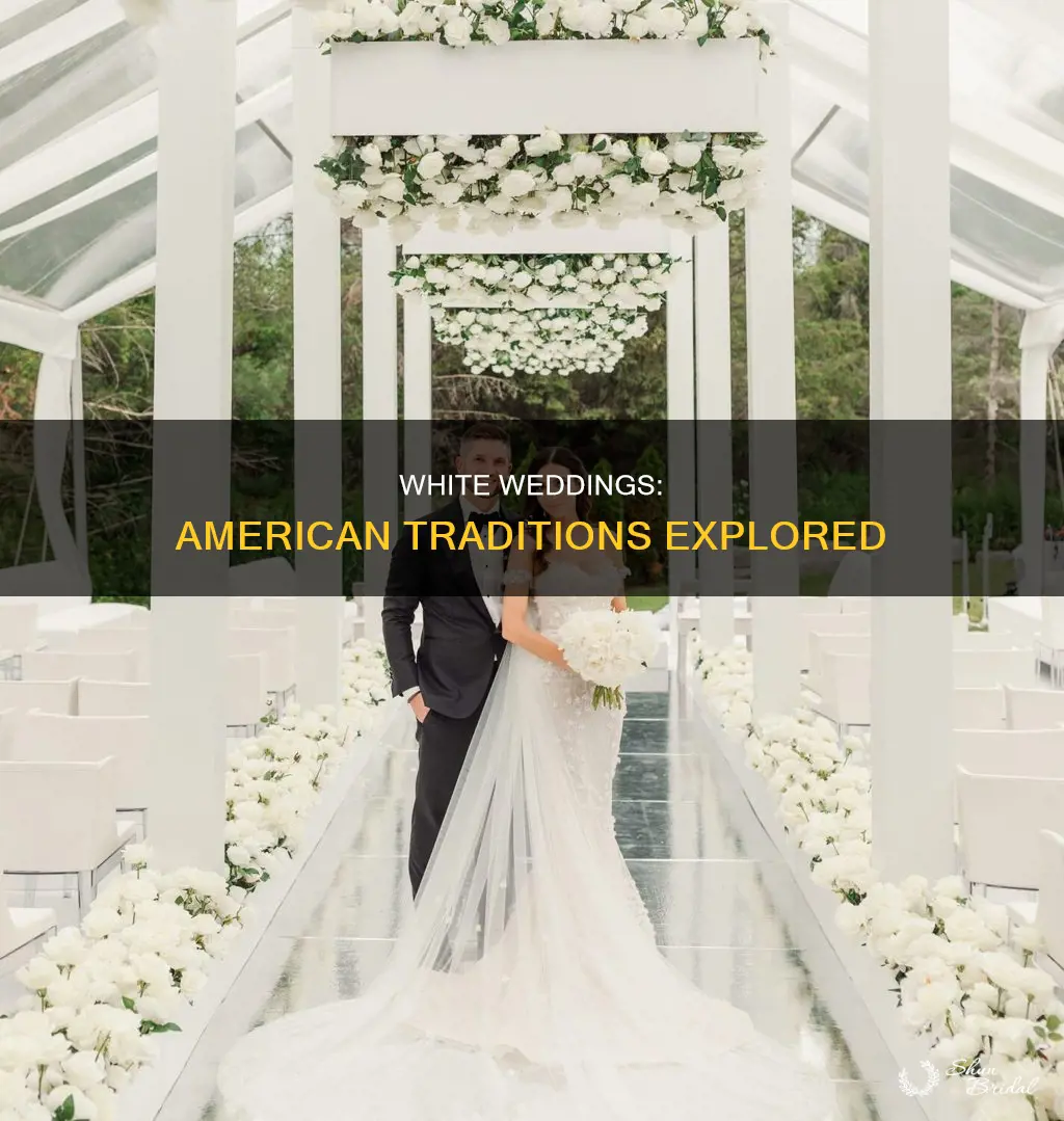 how often is the white wedding tradition used in america