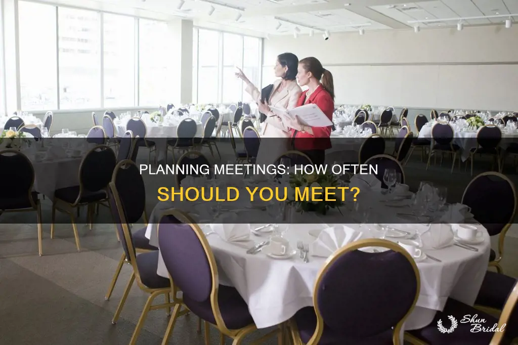 how often should a wedding planner meetings