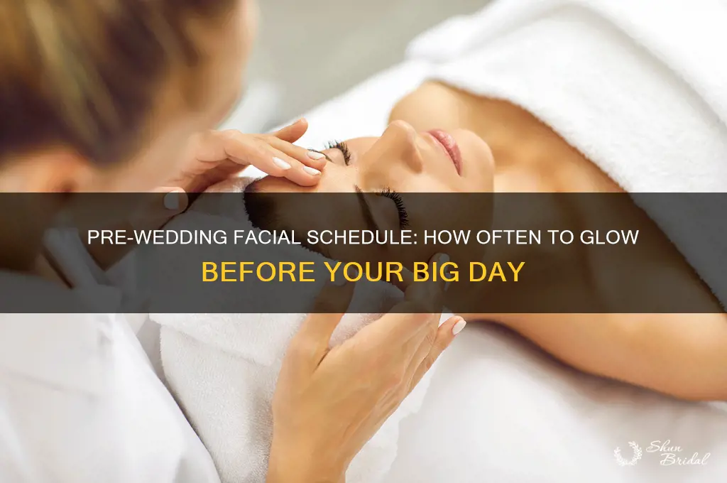 how often should I have a facial before my wedding