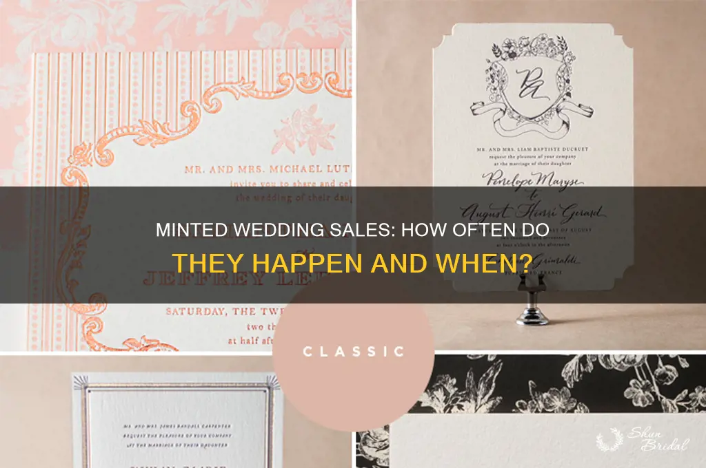 how often to does minted do wedding sale