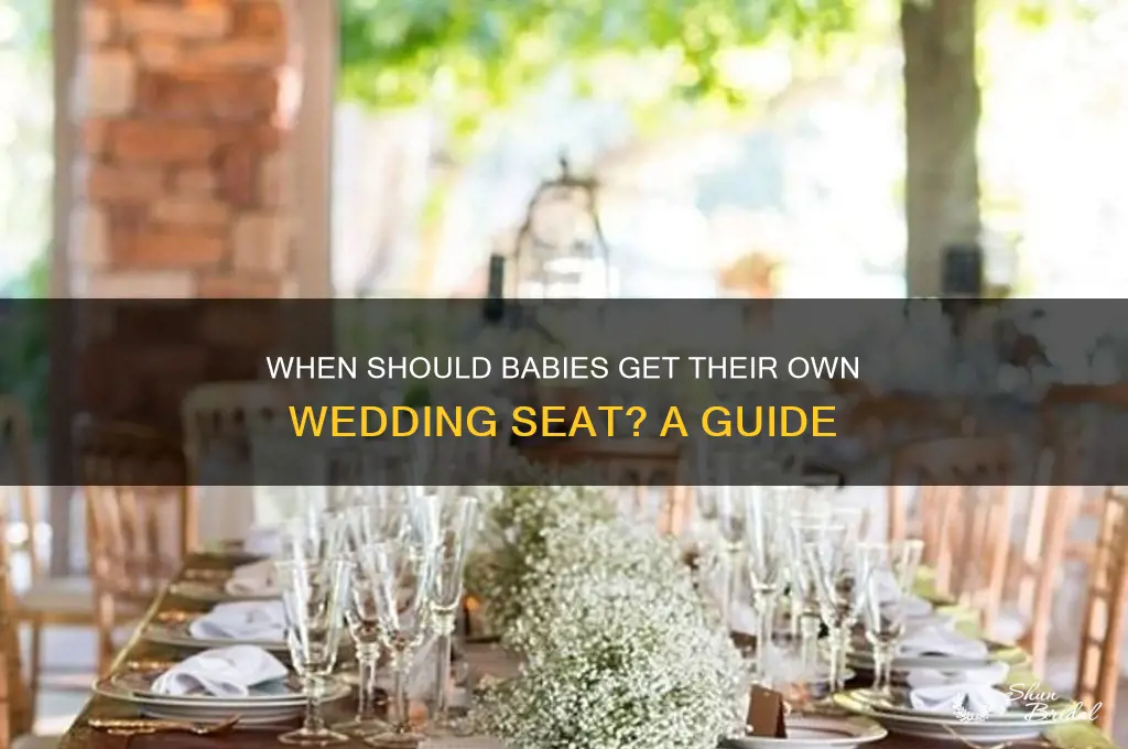 how old a baby for their own seat at wedding