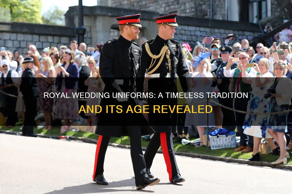 how old are the uniforms for the royal wedding