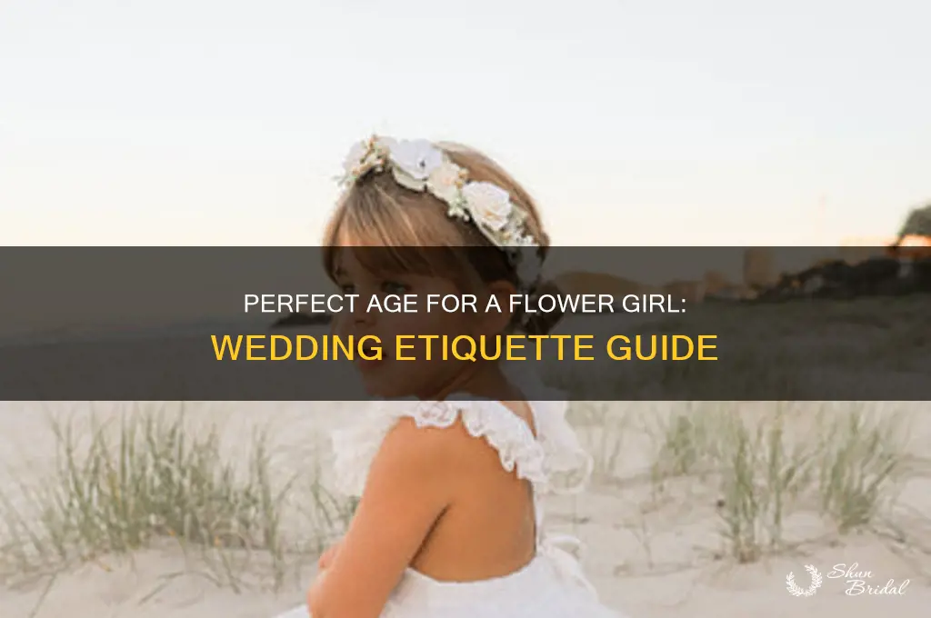 how old can a flower girl be for a wedding
